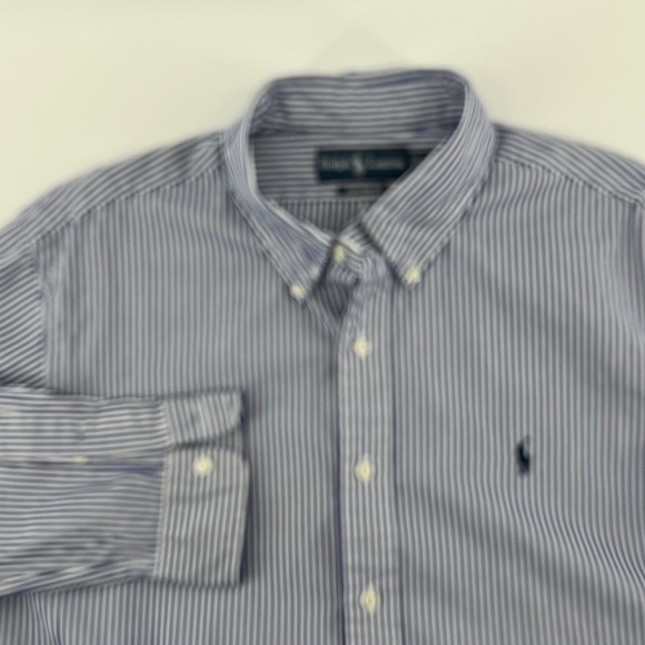 Polo Ralph Lauren Other - Ralph Lauren Men's Shirt Size XL Blue/White Striped Button Up Long Sleeve